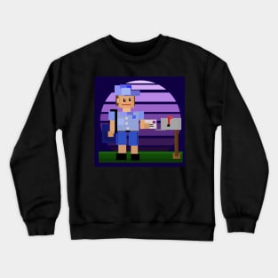 Mailman Pixel Cube Delivery Crewneck Sweatshirt